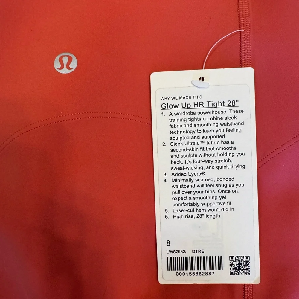 Lululemon athletica glow up high rise tight legging 28” - Picture 3 of 5